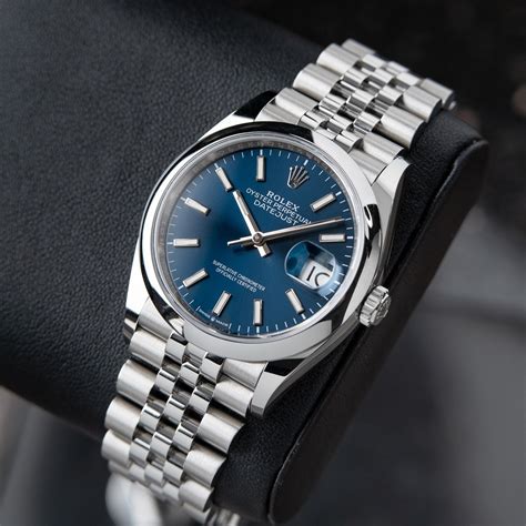 rolex datejust 36 blue dial price|Rolex 36mm Datejust for sale.